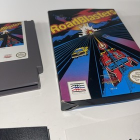 Sello ovalado RoadBlasters completo en caja nintendo nes f&aacute;brica COMO NUEVO