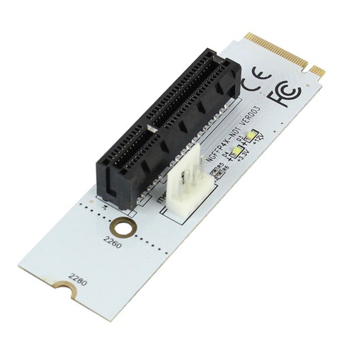 ITHOO for NGFF M2 to PCI-e 4X 1X Slot Riser Card M Key SSD Port to PCIE Adapter - Picture 3 of 9