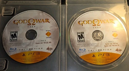 God of War Saga Dual Pack Sony PlayStation 3 PS3  DISCS ONLY Tested
