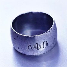 Size 6.25, vintage southwestern Sterling 925 silver wedding ring, band