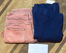 Women’s Pink Solid Jeans Size S Regular Size Type Denim Pants Bottoms