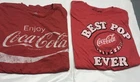 Lot Of 2 Vintage Red Coke-cola Coke Best Pop Enjoy XXL  Short Sleeves
