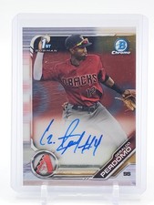 GERALDO PERDOMO 2019 BOWMAN CHROME 1ST AUTO ROOKIE #CPA-GP Q3668