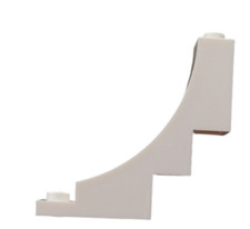 Lego 4 Stück Bogenstein invers in weiss 1x5x4 negativ 30099 Bogensteine Neu