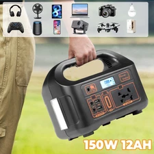 150W Portable Power Station 144Wh Solar Generator 31000mAh Battery Fast Charge