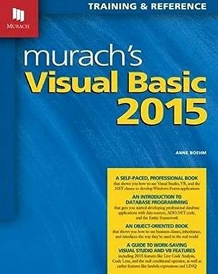 MURACH'S VISUAL BASIC 2015 By Anne Boehm & Mike Murach **BRAND NEW**