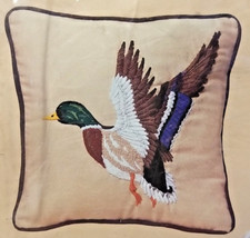 The Creative Circle 0481 Magnificent Mallard Duck Embroidery Pillow Kit 14 x14