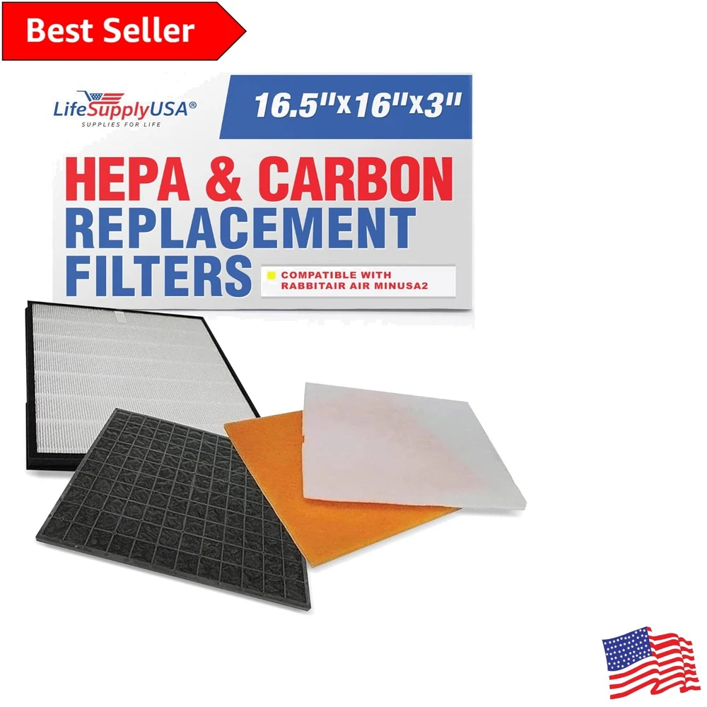 Air Purifier Filter Kit - Compatible with RabbitAir MinusA2 SPA-700A & SPA-780A