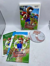 Mario Super Sluggers Nintendo Wii 2008 w/ Manual + Inserts CIB Baseball