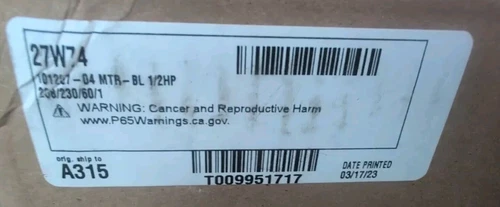 LENNOX 27W74 Blower Motor 1/2 HP 208-230V w/Module