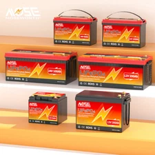 LiFePO4 12V 24V 48V 100Ah 140Ah 300Ah Bluetooth thium Battery BMS RV Solar Motor