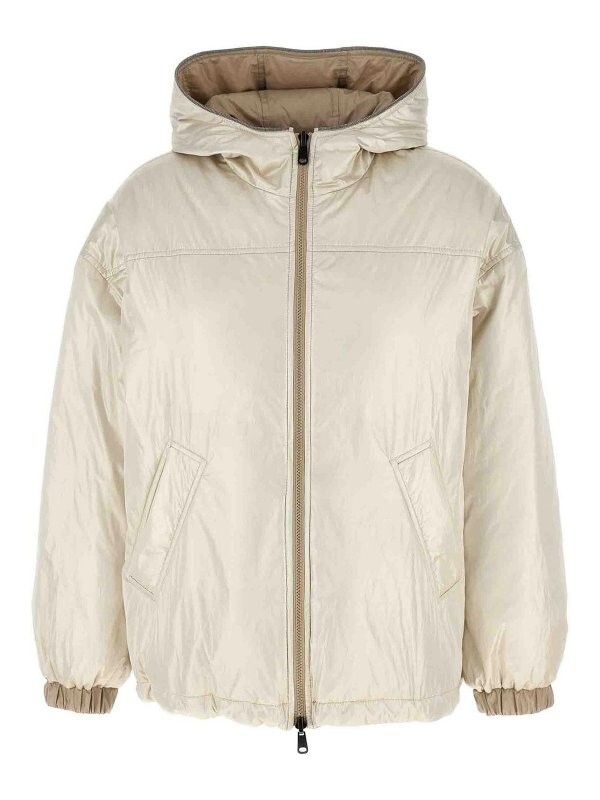 アウターその他 BRUNELLO CUCINELLI Laminated reversible down jacket BNWT / Brunello Cucinelli Laminated reversible down jacket
