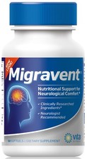 Migravent Migraine Relief Support – Butterbur CoQ10 Magnesium B2 |
