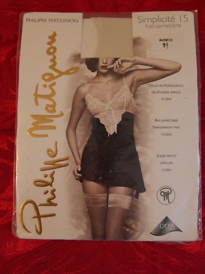 Hold-Ups Philippe Matignon Simplicity 15 Den Transparent Matt Beige 9.5 T 2