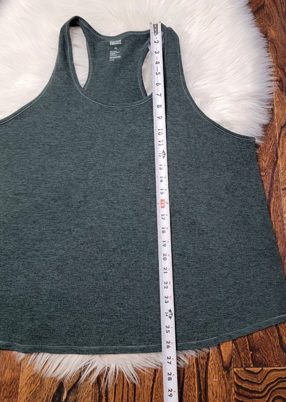 girlfriend-collective reset relaxed racerback heathered tank-top