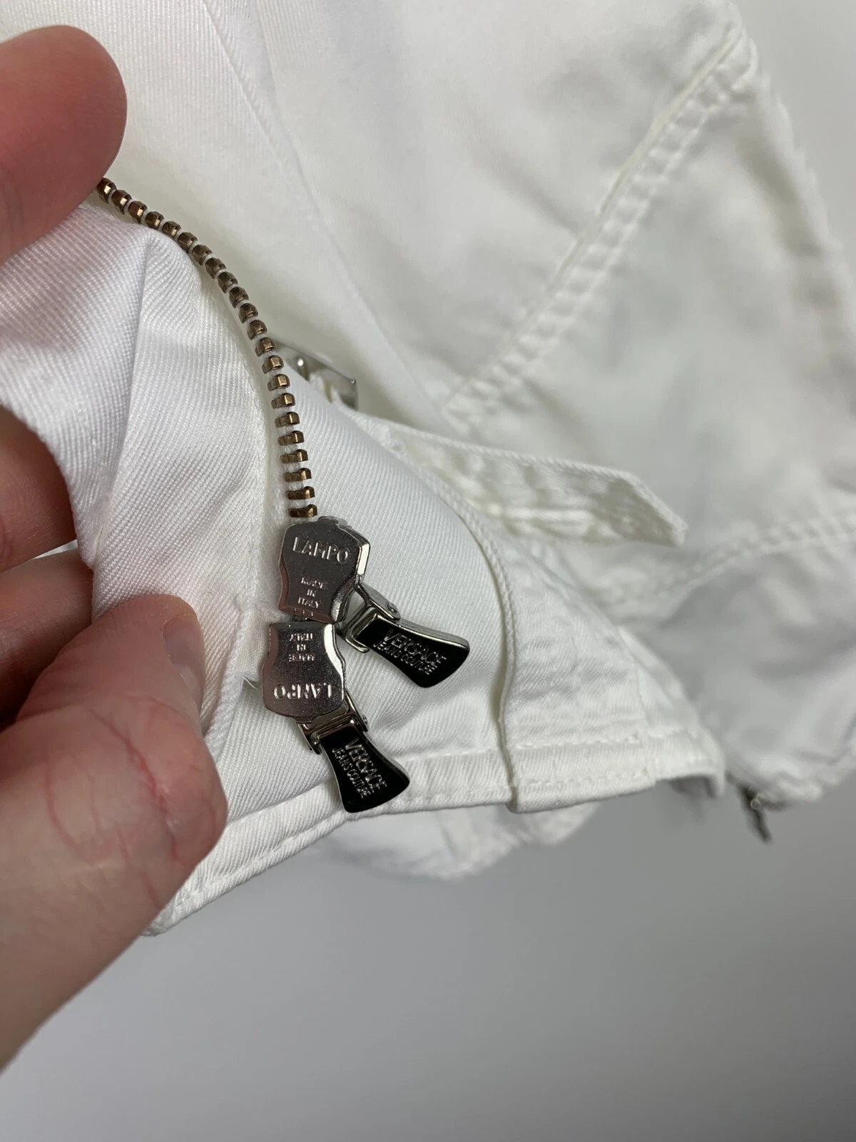 Giacca denim da donna Versace jeans couture bianca taglia S