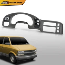 Fit For 1995-2005 Chevy Astro Van Gmc Safari Gray Gauge Cluster Dash Radio Bezel