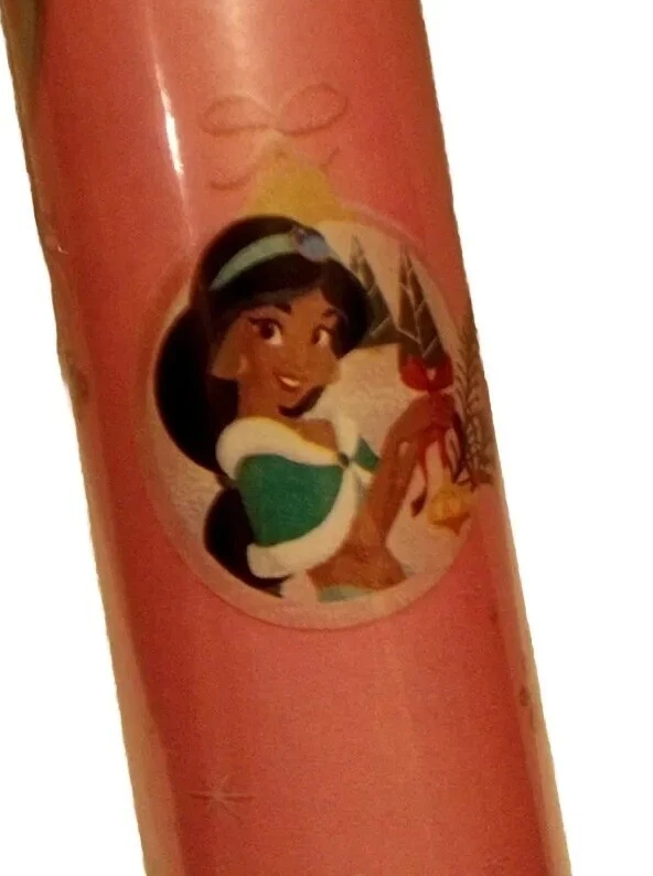 New Disney Princesses Pink Christmas wrap 35 SqFt Belle Ariel Moana Jasmine Ect. - Image 3 of 4