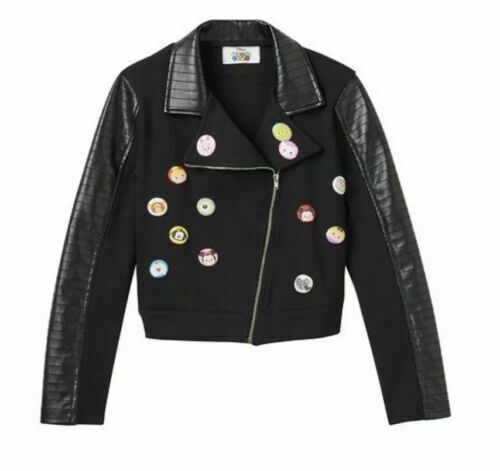 NWT Disney D-Signed Girl Tsum Tsum Special Edition Moto Jacket Sz M (10-12) $50 - Picture 1 of 12