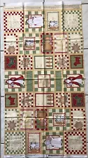 “Cookie Cutter Christmas” Cotton Quilt Fabric Panel by Wilmington Prints