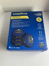 Official Goodyear 29" 73.6cm Tire Storage Covers 4 Piece Set Adjustable Buckle