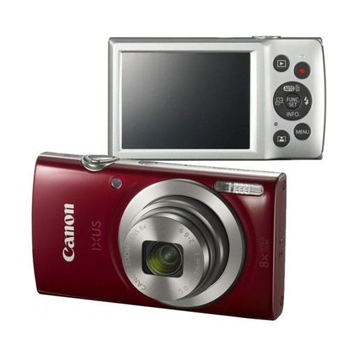 Canon IXUS 185 Digital Camera 20.0MP 8x Optical w/SD Card Battery Charger