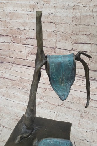 Salvador Dali "Persistence of Memory" Bronze Sculpture Hot Figurine Figure - Picture 6 of 10