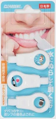 CLEARDENT Tooth Peeling Sponge (Blue/Pink cannot be specified) 3 pieces - Picture 1 of 7
