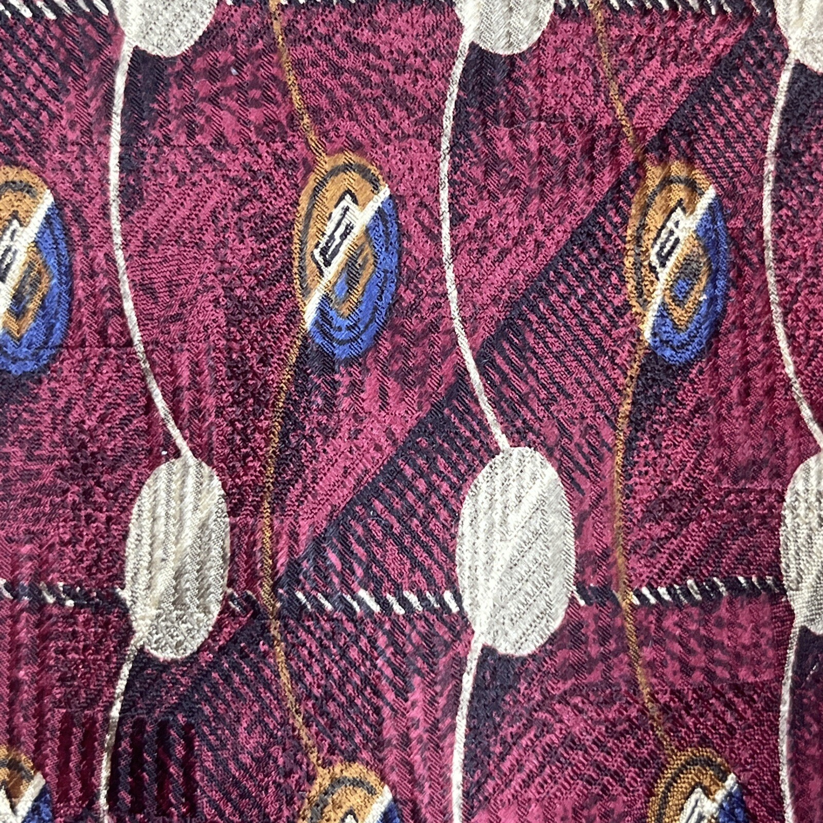 $150+ ROBERT TALBOTT STUDIO  MAROON ABSTRACT 90S … - image 3