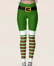 Adult Tights Christmas Elf Adult Small