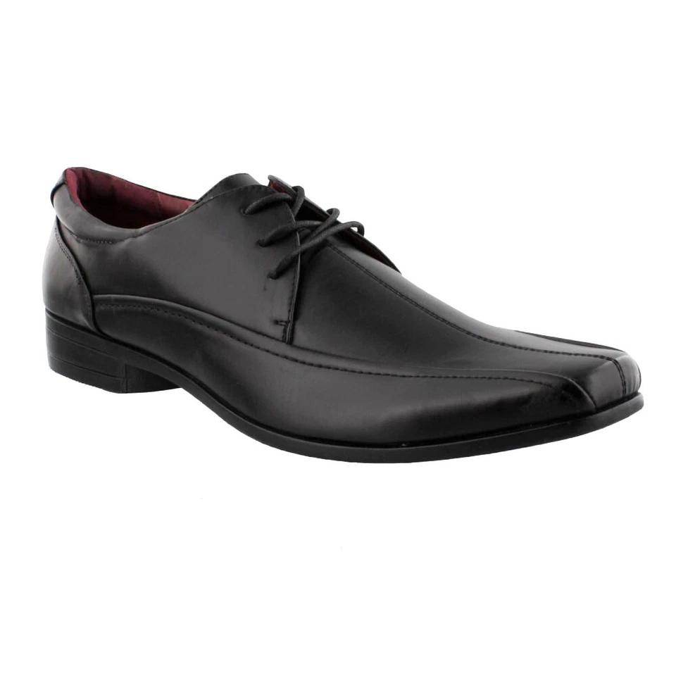 MENS SHOES ITALIAN SMART FORMAL WEDDING OFFICE PARTY SHOES CASUAL BLACK 13 14 UK - Image 2 of 4