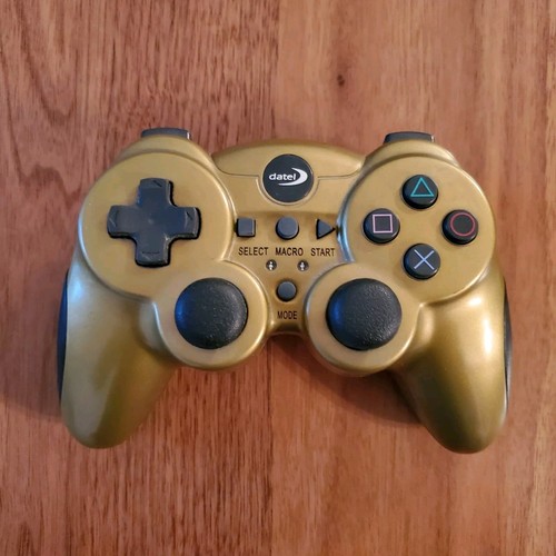 Rare Datel Wireless PS2 Controller With Receiver/Dongle (Gold) - Picture 4 of 6