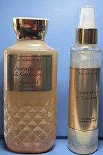  NEW SNOWFLAKES  CASHMERE  2PC GIFT SET  Bath  Body Works  SHIPS FREE 