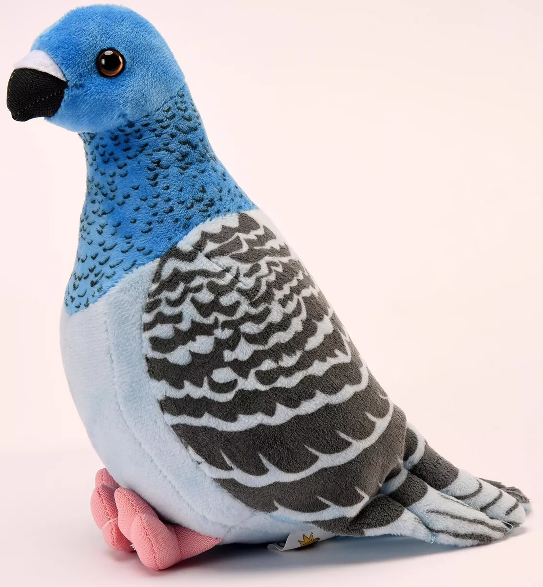 Pigeon Bleu Peluche Kingdom of Toys Doux 22CM à Câliner Jouet Oiseau  Nounours