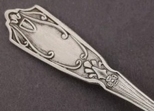 Jugendstil 1 von 2 Salzl&ouml;ffel 800er Silber Minerva Frankreich Gew&uuml;rzl&ouml;ffel(94)