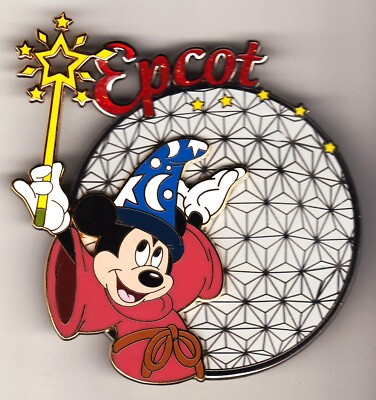 WDW Walt DISNEY World 2005 EPCOT Sorcerer Mickey JUMBO 3-D PIN NEW in BOX 43609