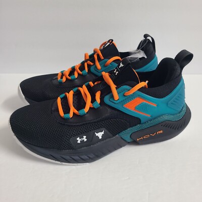 Under Armour HOVR Project Rock 5 Miami 305 Hurricanes Shoes Under Armour HOVR Project Rock 5 Miami 305 Hurricanes Shoes