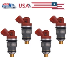 Set of 4pcs Fuel Injector 23250-76020 FJ378 For Toyota Previa  Flow Matched 2.4L