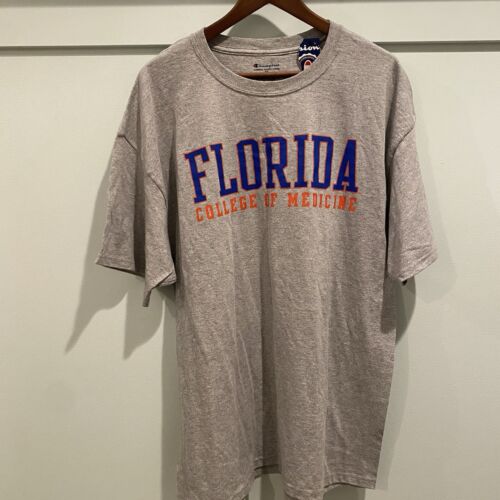 UF University Florida College Of Medicine Shirt Men XL Gray Gators Champion NWT