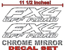 4x4 Fx4 Truck Bed Decals Chrome Set For Ford F-150 And Super Duty