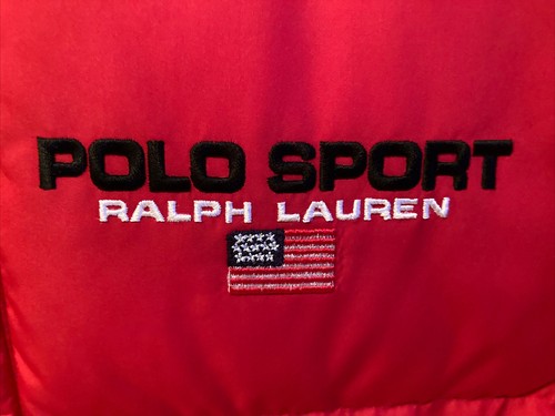 Abrigo de plumón reversible para mujer Ralph Lauren polo deportivo talla L (12-14) rojo o múltiple - Imagen 7 de 7