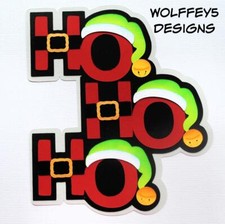 CRAFTECAFE christmas KID TITLE premade paper piecing scrapbook diecut page albuM