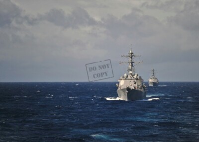 US Navy USN guided-missile destroyer USS Nitze (DDG 94) D1 8X12 PHOTOGRAPH