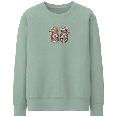 Weihnachtswichtel Sweatshirt für Damen lustig ihr Weihnachtspullover Tag Lebkuchen M...