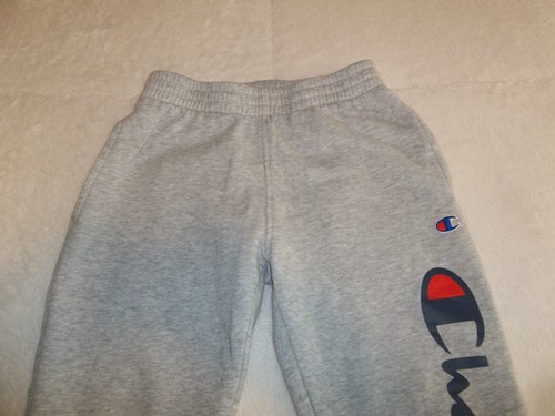 Gray Champion Logo Elastic Sweatpants with Pockets YOUTH Boys S Small Kids NICE! - Picture 8 of 8