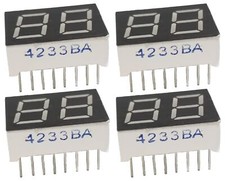 4 Lot Workman 4233BA Replacement CB Radio Channel Read Out Displays - BLUE