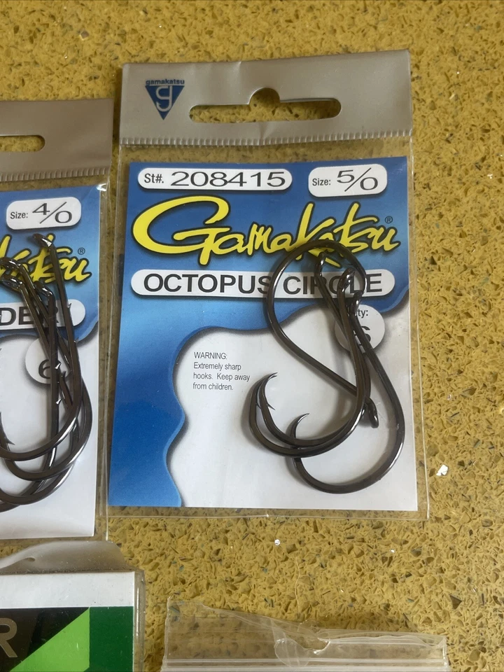 Various Sizes/3,4,5,8 - Fishing Hooks 6 Packs- Total 42 Hooks, New, See Photos - Image 4 of 4