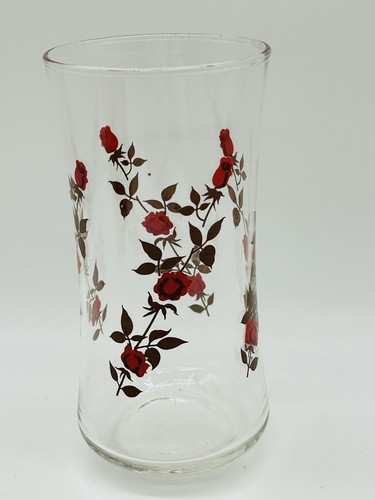 Vintage Rose Pattern Water Glass - Picture 2 of 7