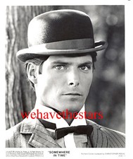 Vintage Christopher Reeve QUITE HANDSOME '80 SOMEWHERE IN TIME Pub Portrait