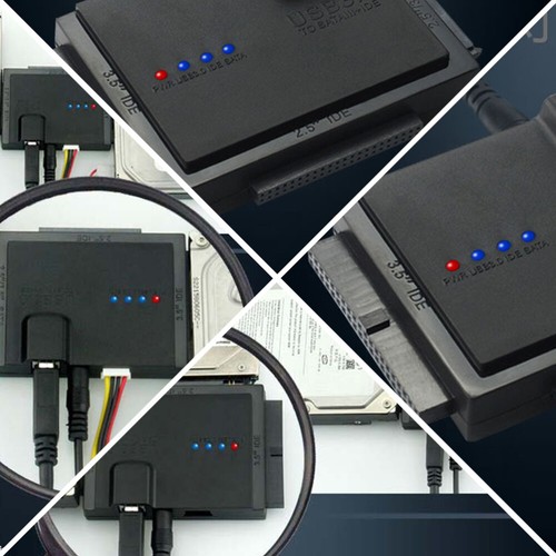 Festplattenwandler mit LED -Licht für 2,5 Zoll 3,5 Zoll und SSD - Bild 9 von 12